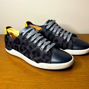 Canvas Leopard print Mix with Leather Flat sneaker - Hugo Boss - size 42